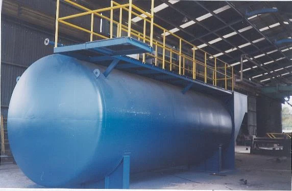 Packaged water treatment plant manufactured to customer specifications.